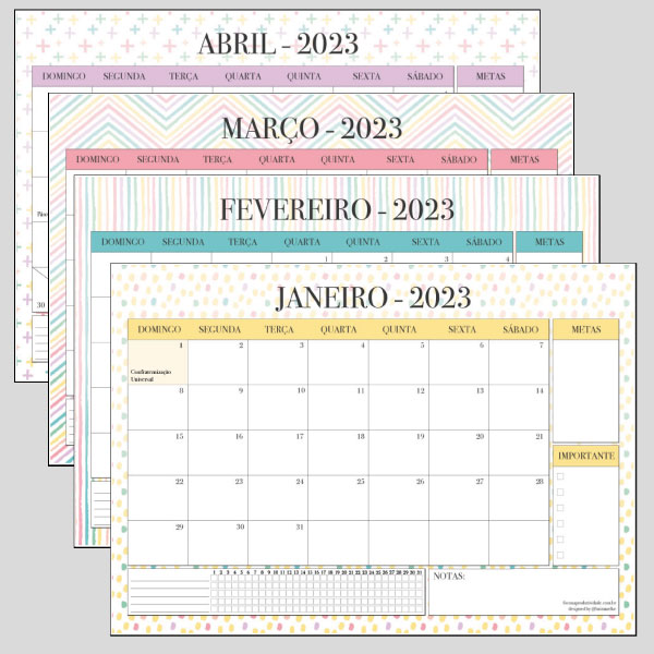 Calendário 2023 do brasil  Calendários gratuitos, Calendário